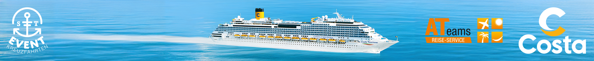 Banner der großen Schlager-Seereise, präsentiert von Radio Paloma